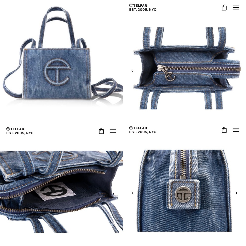 TELFAR - Small Denim Shopper